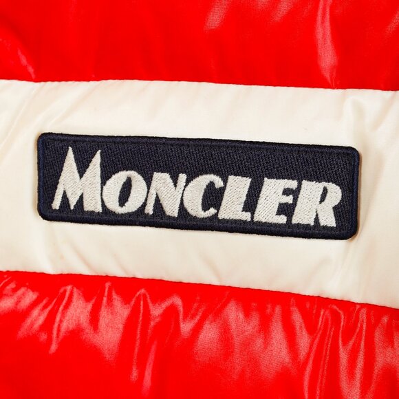 Moncler Petichet Red Stripe Bomber Down-Fill Puffer Jacket - Picture 6 of 15